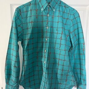 Vintage Gitman Bros. Printed Button-Down Shirt | Made in USA | Size Small